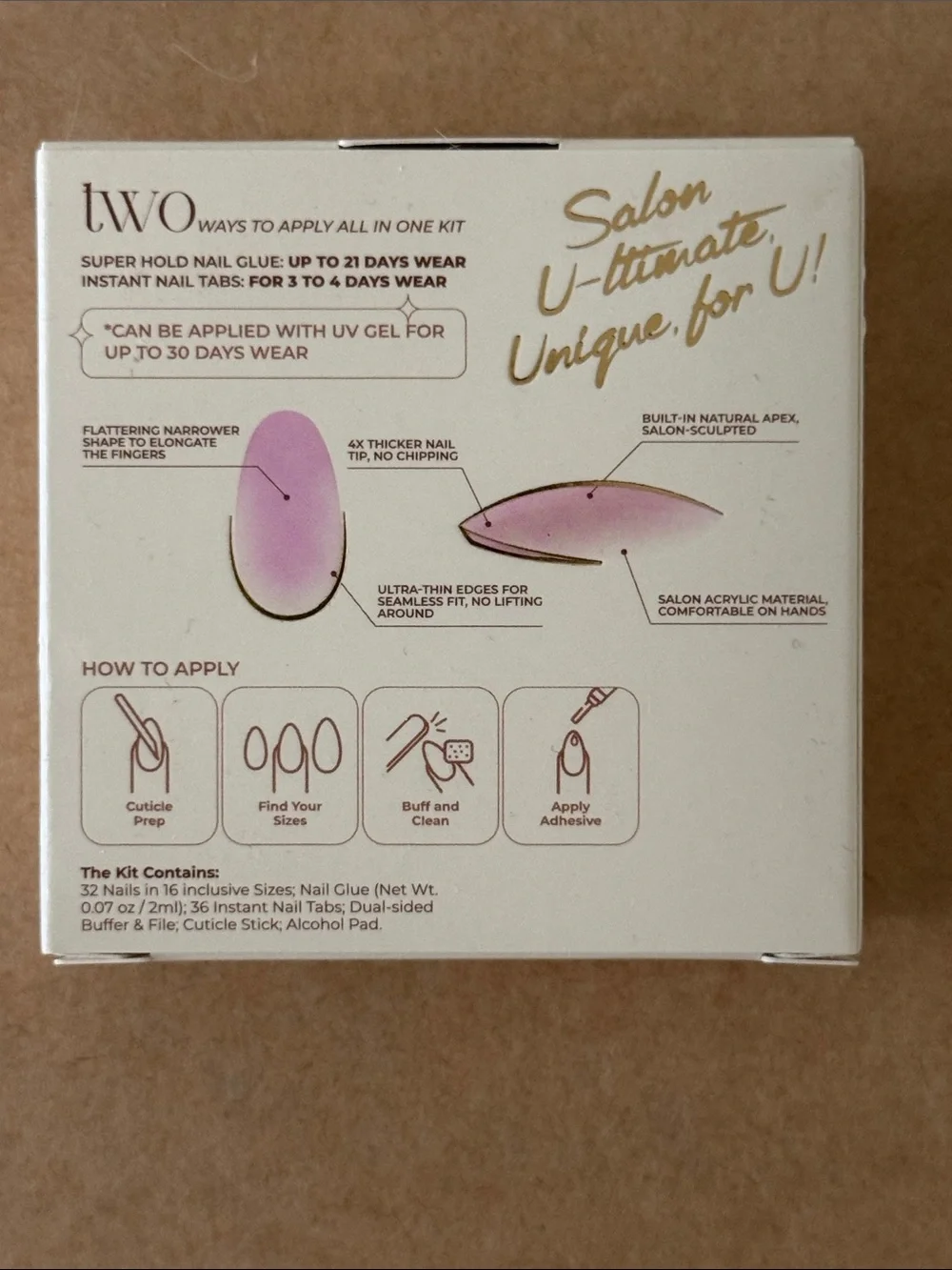 Extra Short Almond Press-On Nails in Light Pink